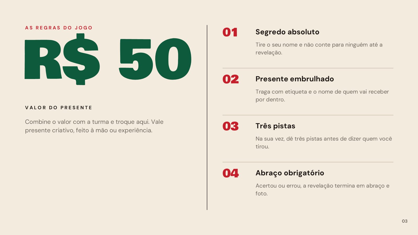 Amigo Secreto – slide 3