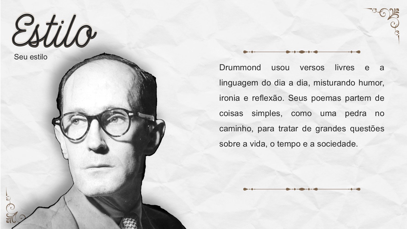 Carlos Drummond de Andrade – slide 5