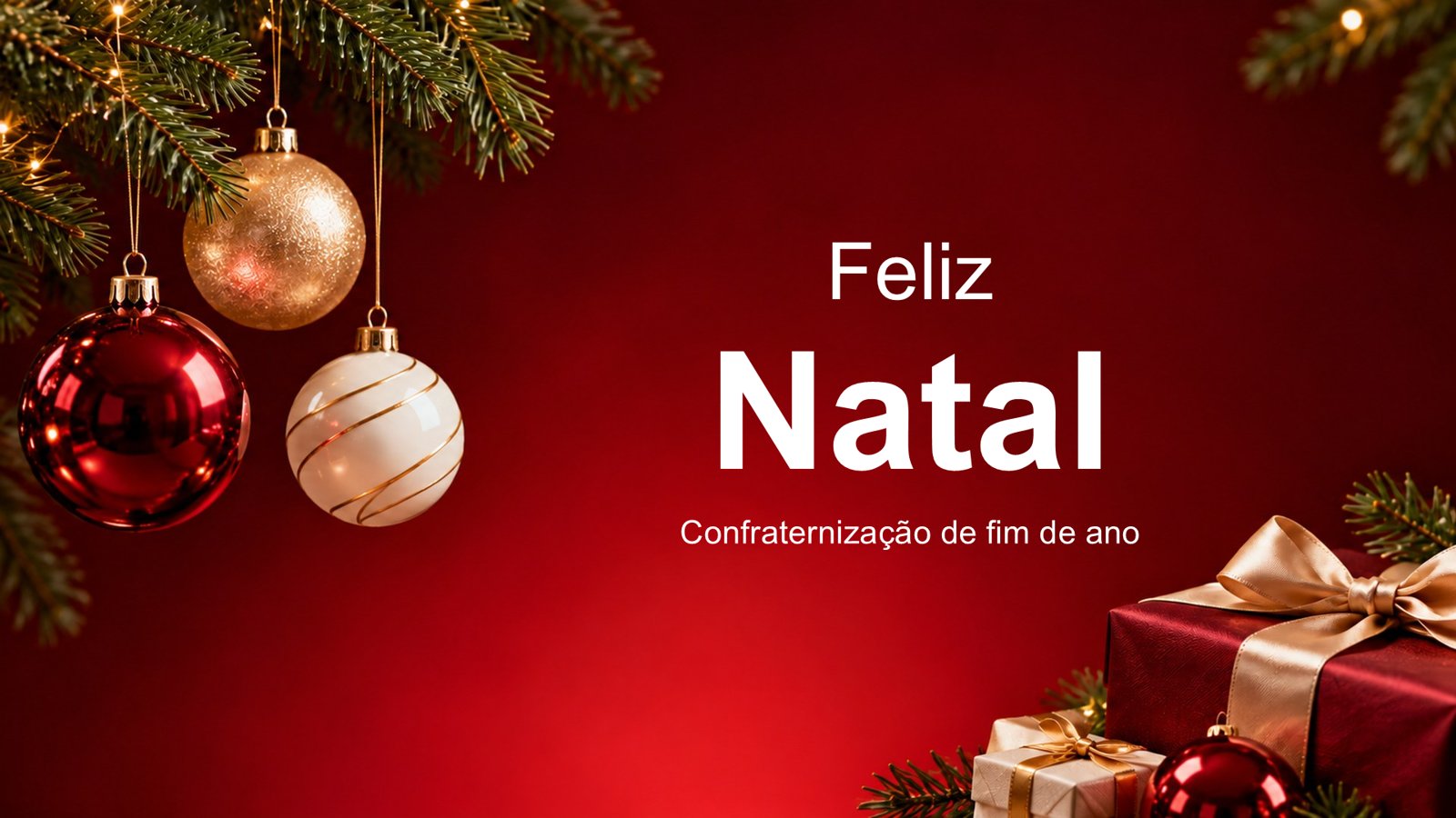 Confraternização de Natal – slide 1