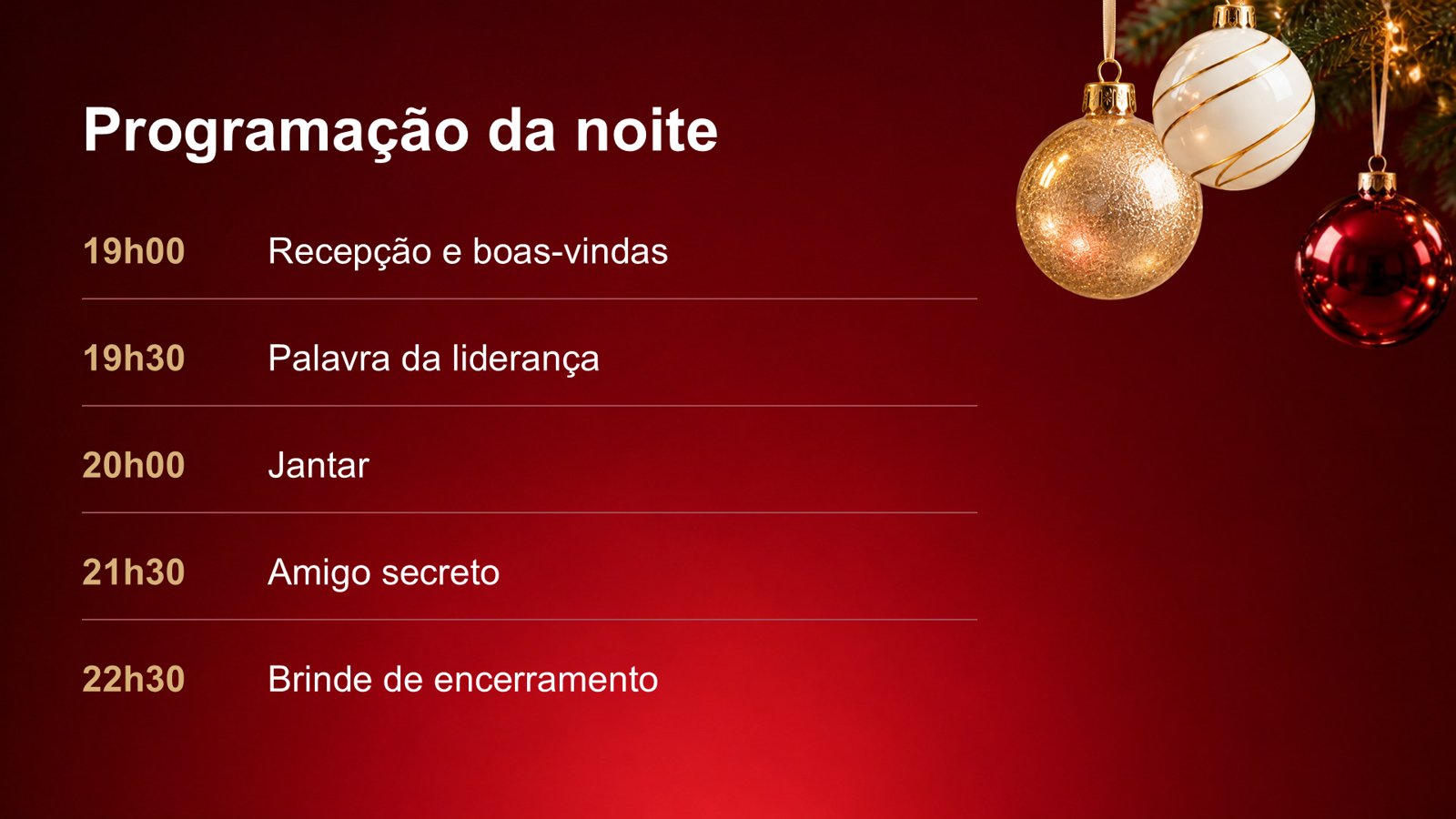 Confraternização de Natal – slide 3