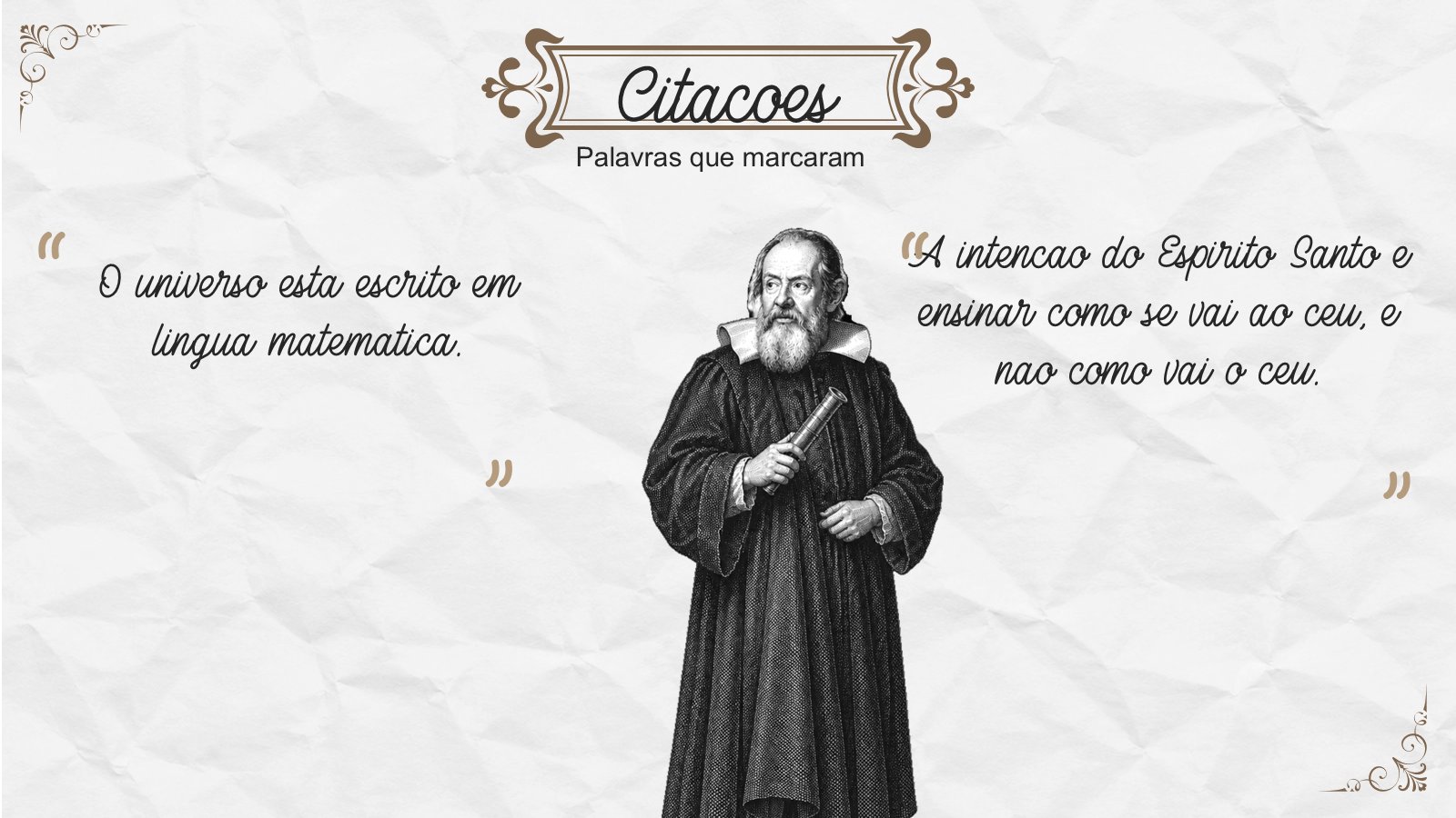 Galileu Galilei – slide 8
