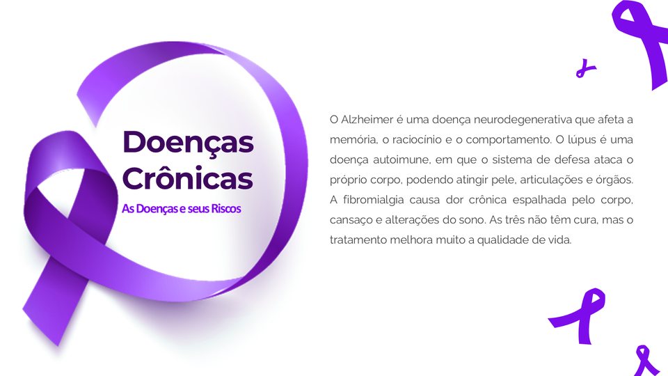 Slide de exemplo do Fevereiro Roxo