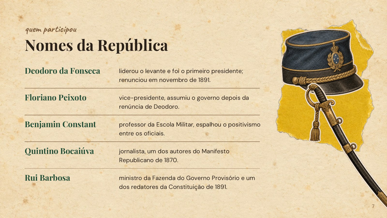 Proclamação da República – slide 7