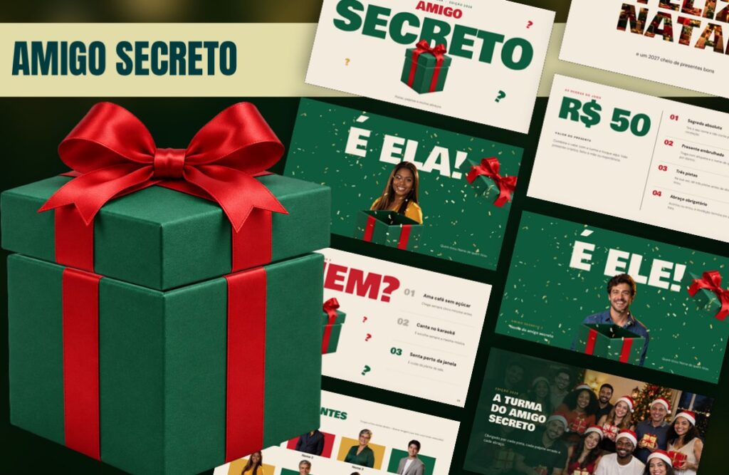 Amigo Secreto – Template de PowerPoint