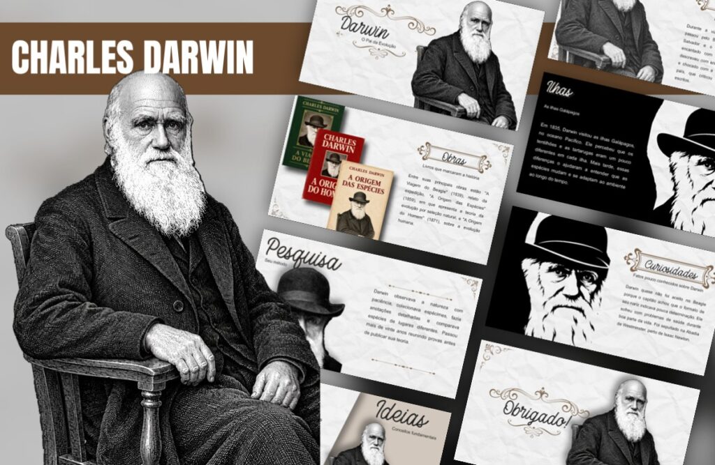 Charles Darwin – Template de PowerPoint