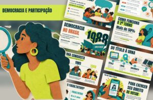 Democracia e Participação Social – Template de PowerPoint