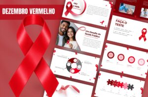 Dezembro Vermelho – Template de PowerPoint