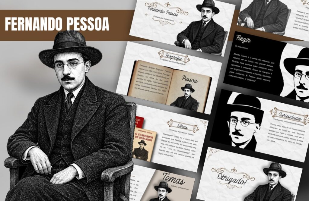 Fernando Pessoa – Template de PowerPoint
