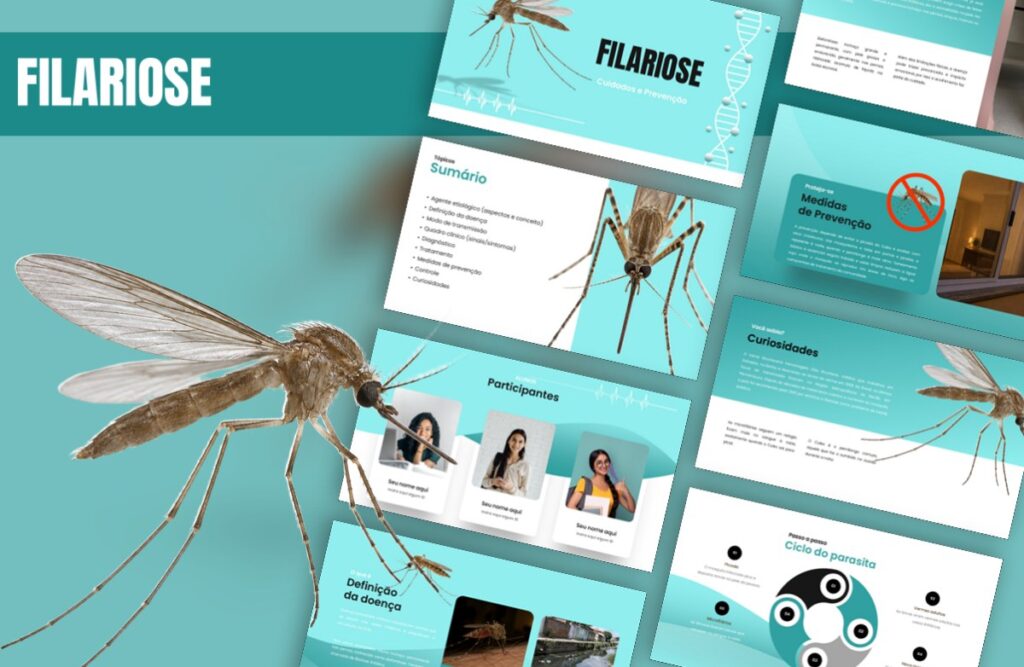 Filariose – Template de PowerPoint