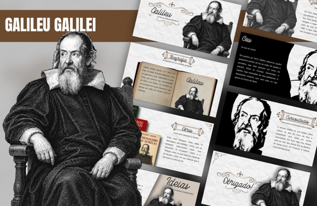 Galileu Galilei – Template de PowerPoint