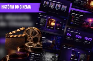 A História do Cinema – Template de PowerPoint