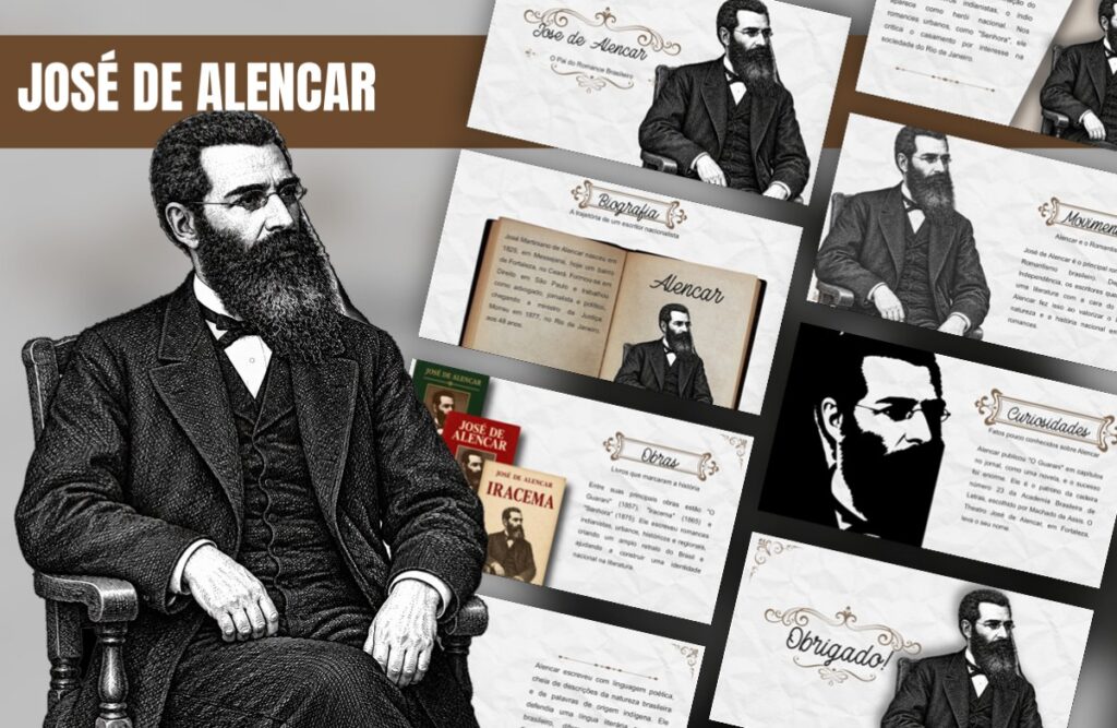 José de Alencar – Template de PowerPoint