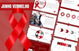 Junho Vermelho – Template de PowerPoint