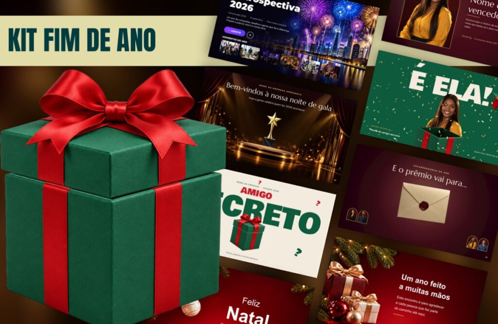 Kit Fim de Ano para Empresas – Template de PowerPoint