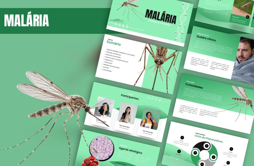 Malária – Template de PowerPoint