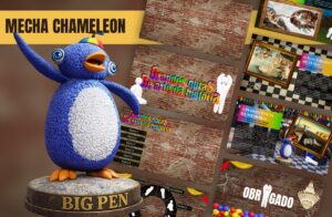 Mecha Chameleon – Template de PowerPoint