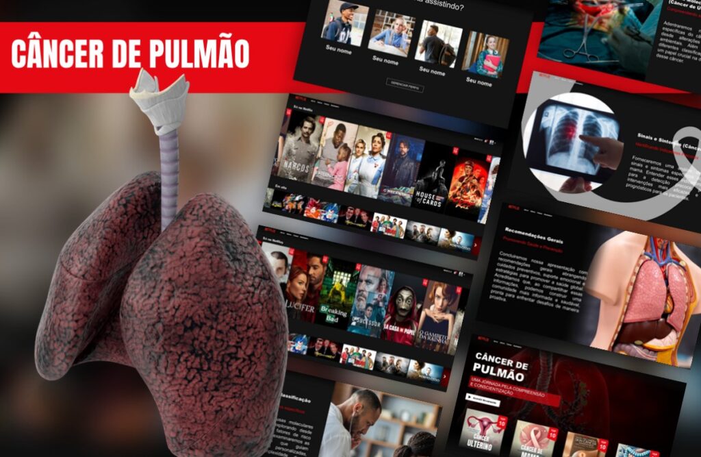 Netflix Câncer de Pulmão – Template de PowerPoint