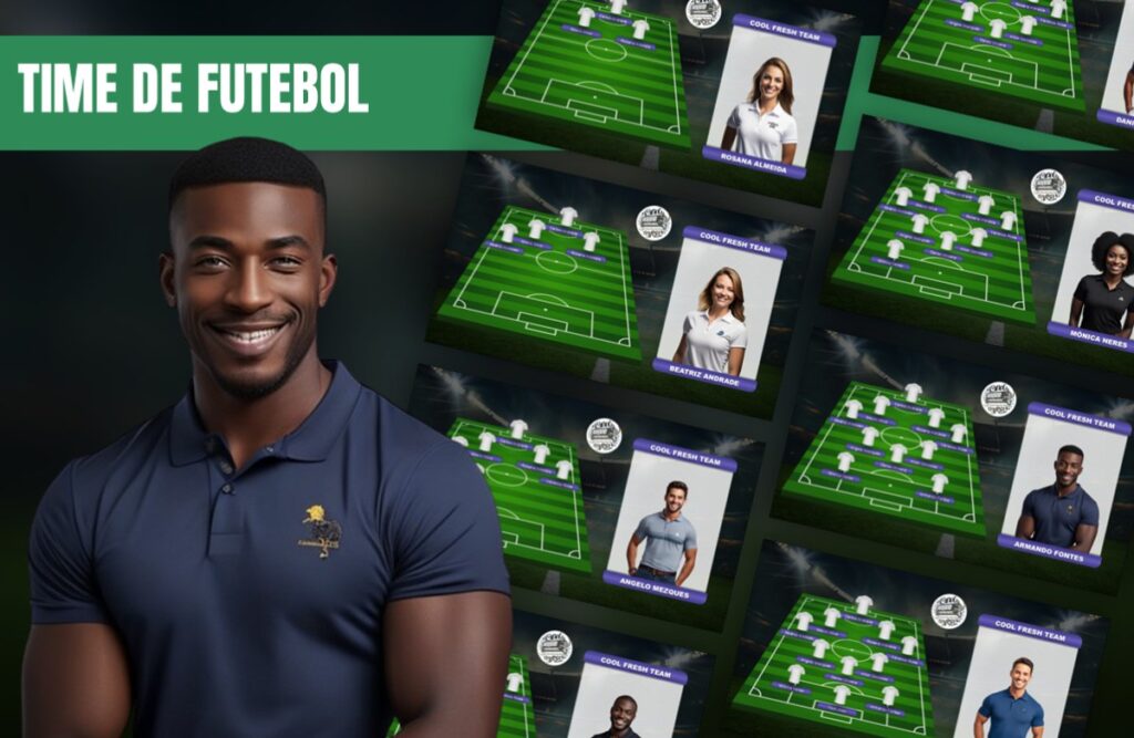 Time de Futebol – Template de PowerPoint